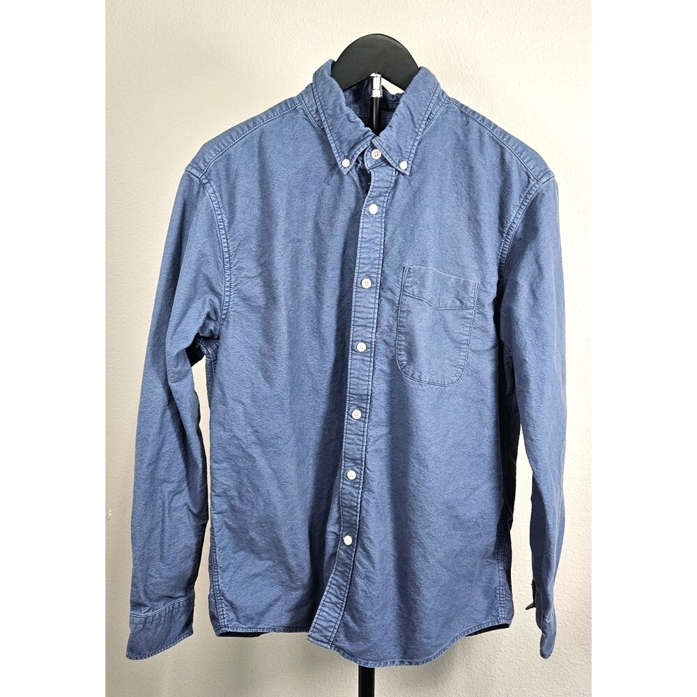 American‎ Eagle Super Soft Button Down Shirt Mens M Blue Cotton Casual Oxford